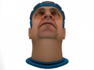face with helmet 3D Model