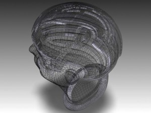 face with helmet 3D Model