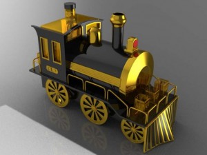 decanter train 3D Model