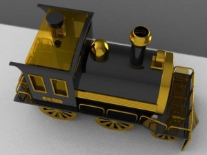 decanter train 3Dモデル