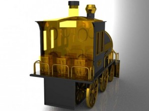 decanter train 3Dモデル