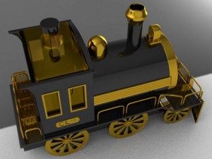 decanter train 3Dモデル