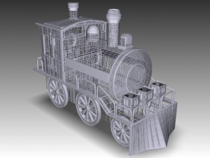 decanter train 3Dモデル