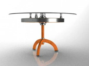 st&oacute;ł z kołami Model 3D