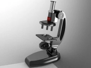 स्कूल माइक्रोस्कोप 3D मॉडल