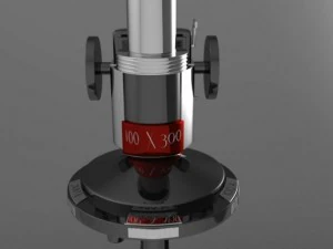 microsc&oacute;pio escolar Modelo 3D