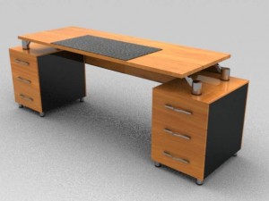modern executive desk 3D 모델