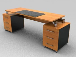 modern executive desk 3D Model