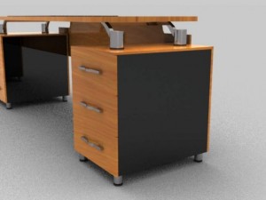 modern executive desk 3D 모델