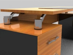 modern executive desk 3D 모델