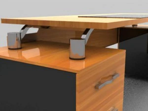 modern executive desk 3D Model