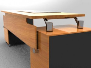 modern executive desk 3D 모델
