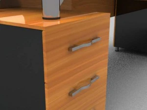 modern executive desk 3D Model
