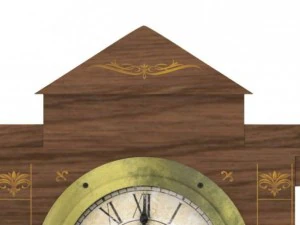 старинные часы 3D Модель