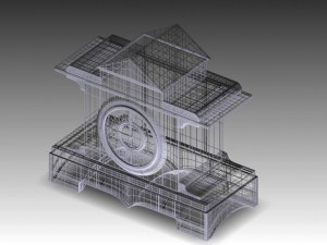 antique clock Modelo 3D