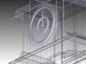 старинные часы 3D Модель