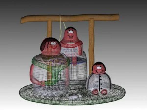 the yuca family 3D Model