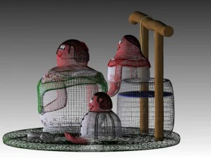 the yuca family 3D Model