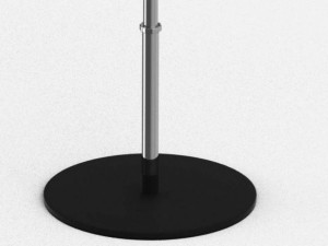 vintage microphone with headphones 3D Model