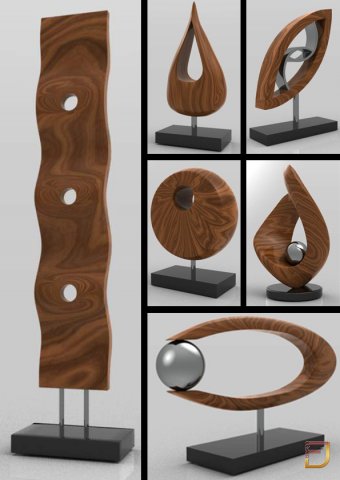 decorative elements 3D-Modell .c4d .max .obj .3ds .fbx .stl .blend 