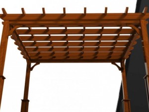 cherry pergola 3D 模型