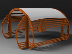 circular pergola 3D Model