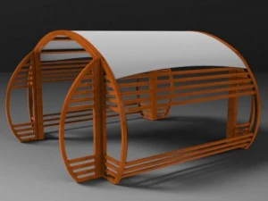 circular pergola 3D Model