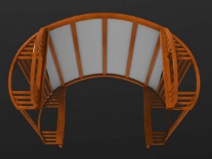 circular pergola 3D Model