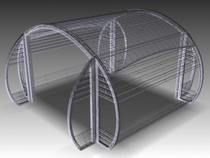 circular pergola 3D Model