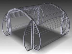 circular pergola 3D Model