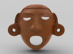 aztec mask xipetotec 3D 모델