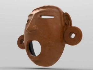 aztec mask xipetotec 3D Model