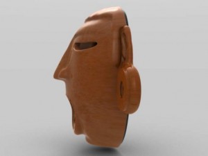 aztec mask xipetotec Modelo 3D