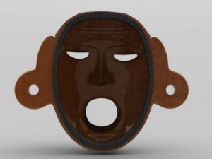 aztec mask xipetotec Modelo 3D