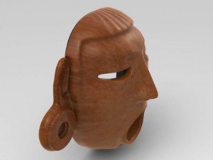 aztec mask xipetotec Modelo 3D