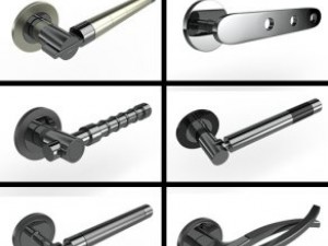 round door handles collection 2 3D Model