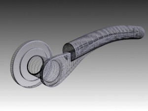 round door handle 2 3D Model