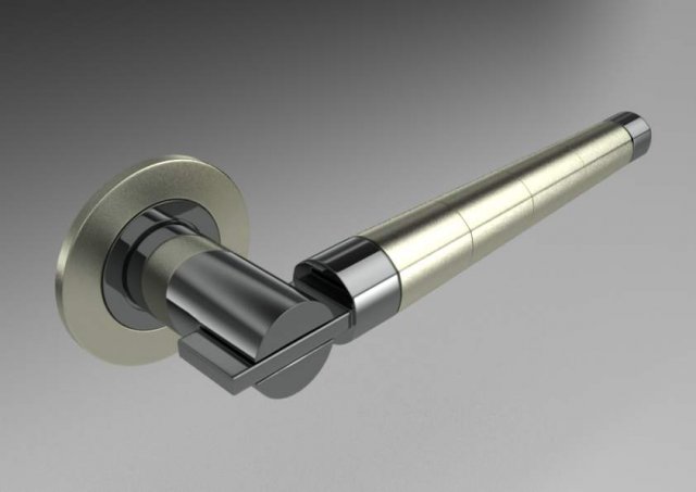 round door handles 3 3D Model .c4d .max .obj .3ds .fbx .stl .blend
