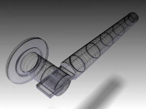 round door handles 3 3D Model