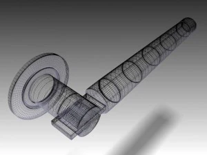 round door handles 3 3D Model