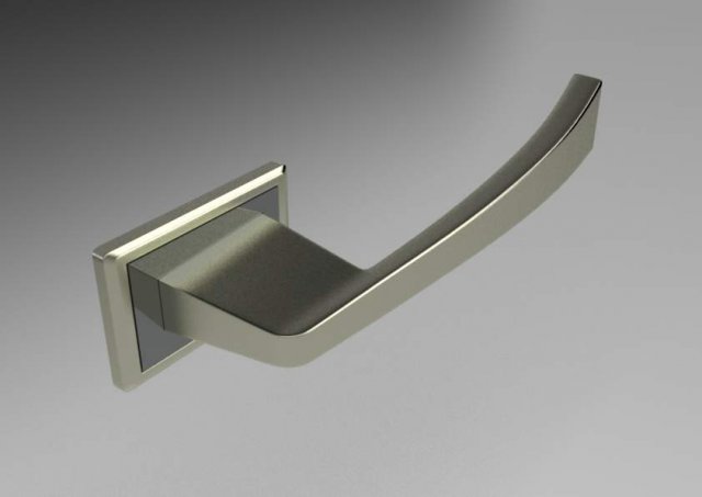 square door handle 3 3D Model .c4d .max .obj .3ds .fbx .stl .blend 