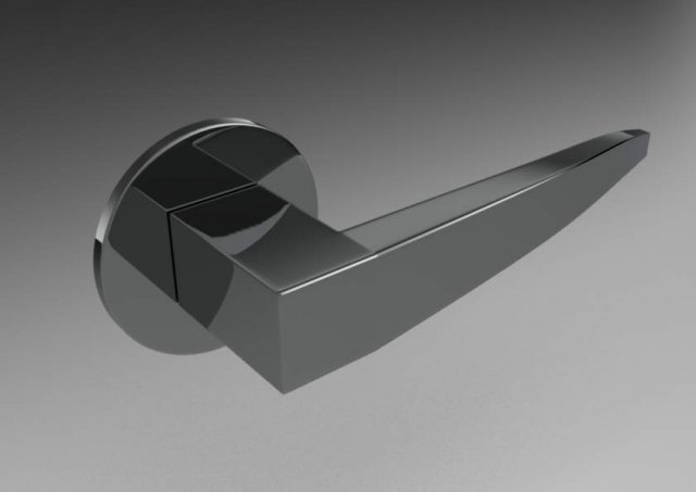 square door handle 5 Model 3D .c4d .max .obj .3ds .fbx .stl .blend 