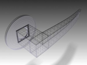 square door handle 5 Model 3D