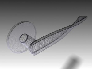 square door handle 8 3D 模型