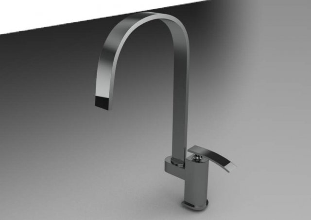 kitchen faucet 2 3D 모델 .c4d .max .obj .3ds .fbx .stl .blend 