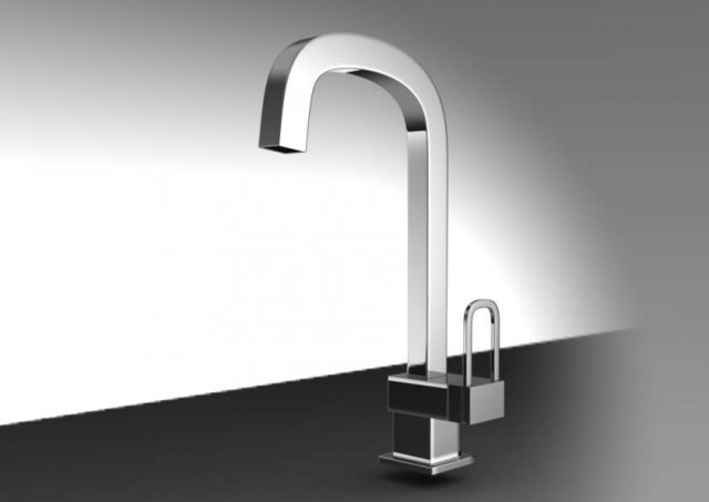 kitchen faucet 3 3D Модель .c4d .max .obj .3ds .fbx .stl .blend 