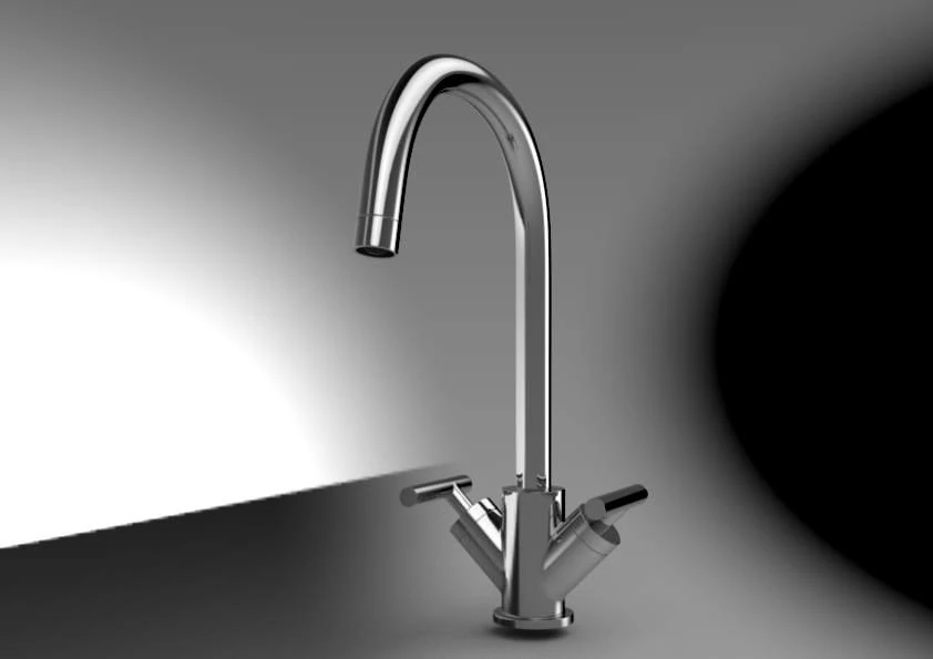 kitchen faucet 6 3D Model .c4d .max .obj .3ds .fbx .stl .blend 