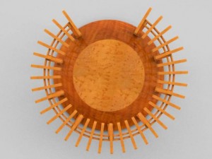 birdseye pergola 3D-Modell