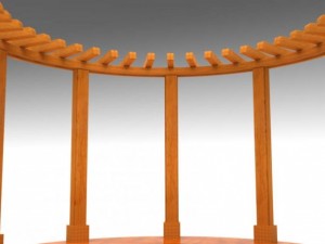 birdseye pergola 3D-Modell