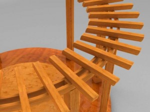 birdseye pergola 3D-Modell
